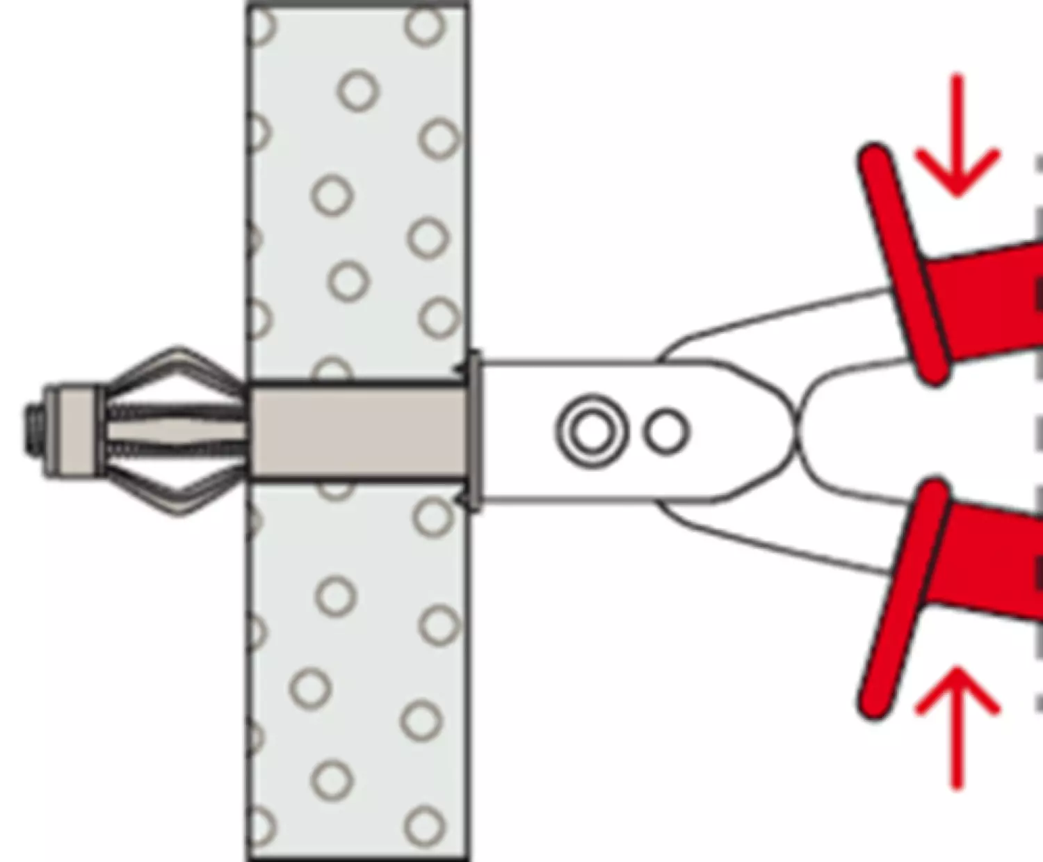 Fischer 519777 HM Hollewandplug 6 x 37 S - M6 - voor plaatdikte 6-15mm (50st)-image