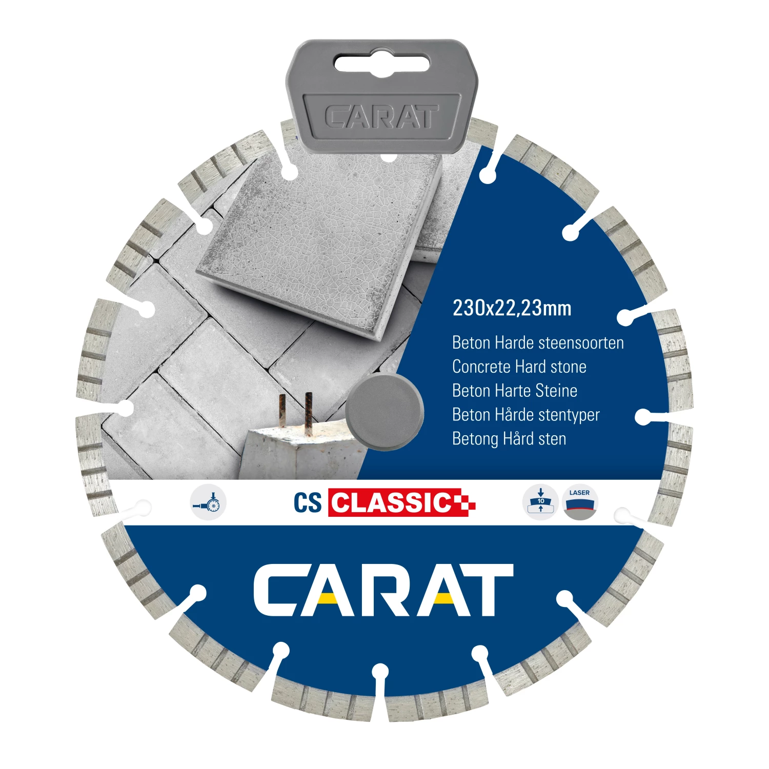 Carat CSC2303000 Diamantzaagblad voor droogzagen - 230 x 22,23mm - Beton-image