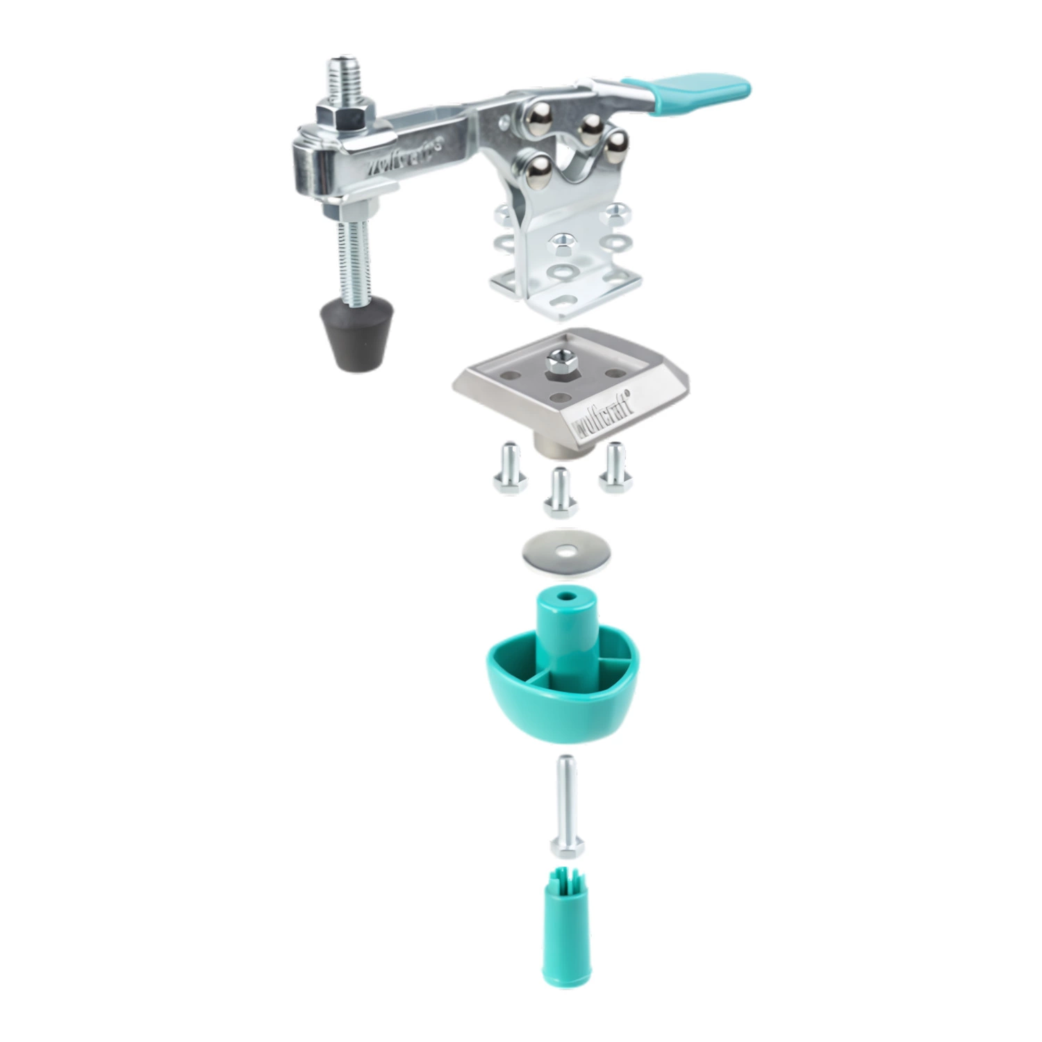 Wolfcraft 6893000 Mobiele Snelspanner voor werkbank - 38mm - 150kg-image