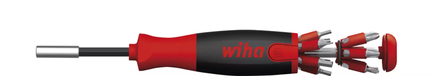 Wiha 3803-02-021 Magazijnbithouder LiftUp 25 met 12 SL/PH/PZ/Torx bits - 25mm-image