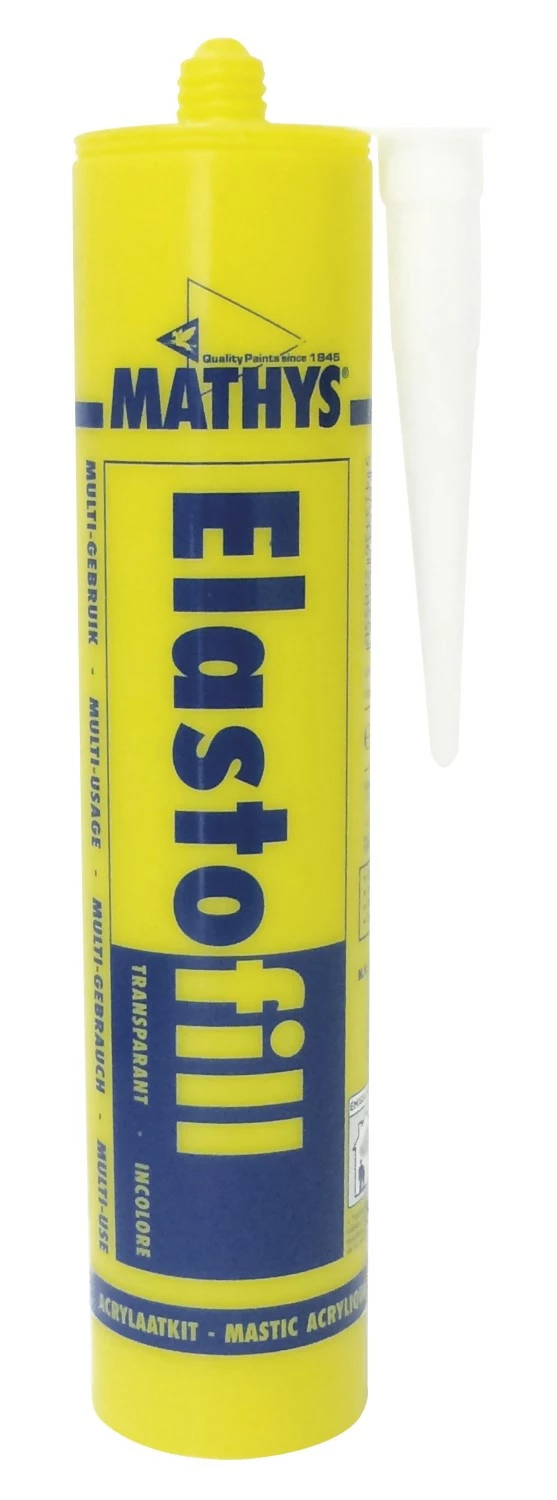 Mathys Elastofill Acrylaatkit Transparant-Wit Koker 310Ml-image