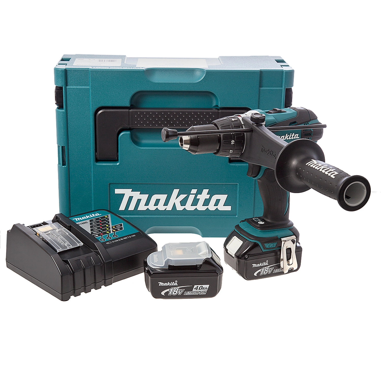 Makita DHP458RMJ set perceuse visseuse à percussion à batteries 18V Li-Ion (2x batterie 4.0Ah) dans MAKPAC-image