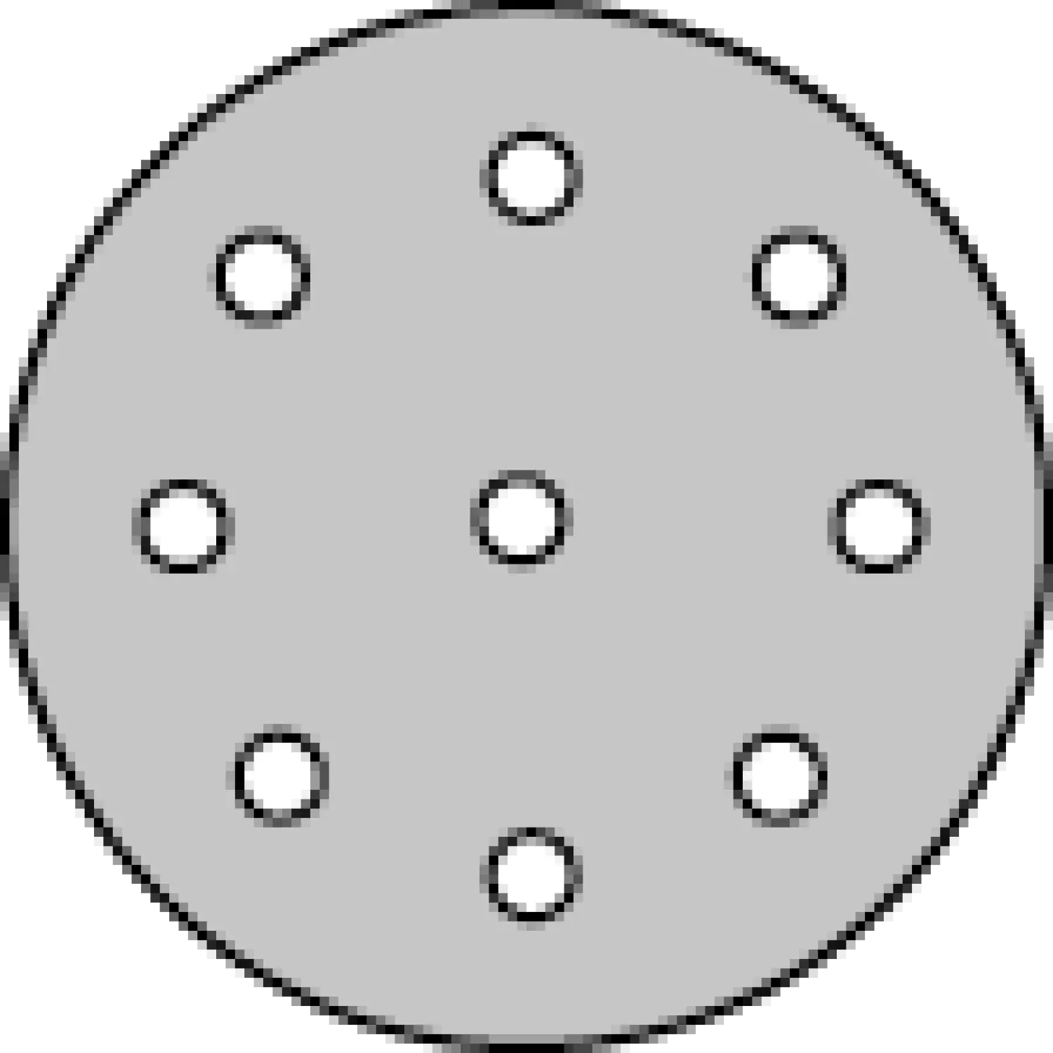 Klingspor Schuurpapier Rond 125 Klitteband 5 St 9 Gaten P120-image