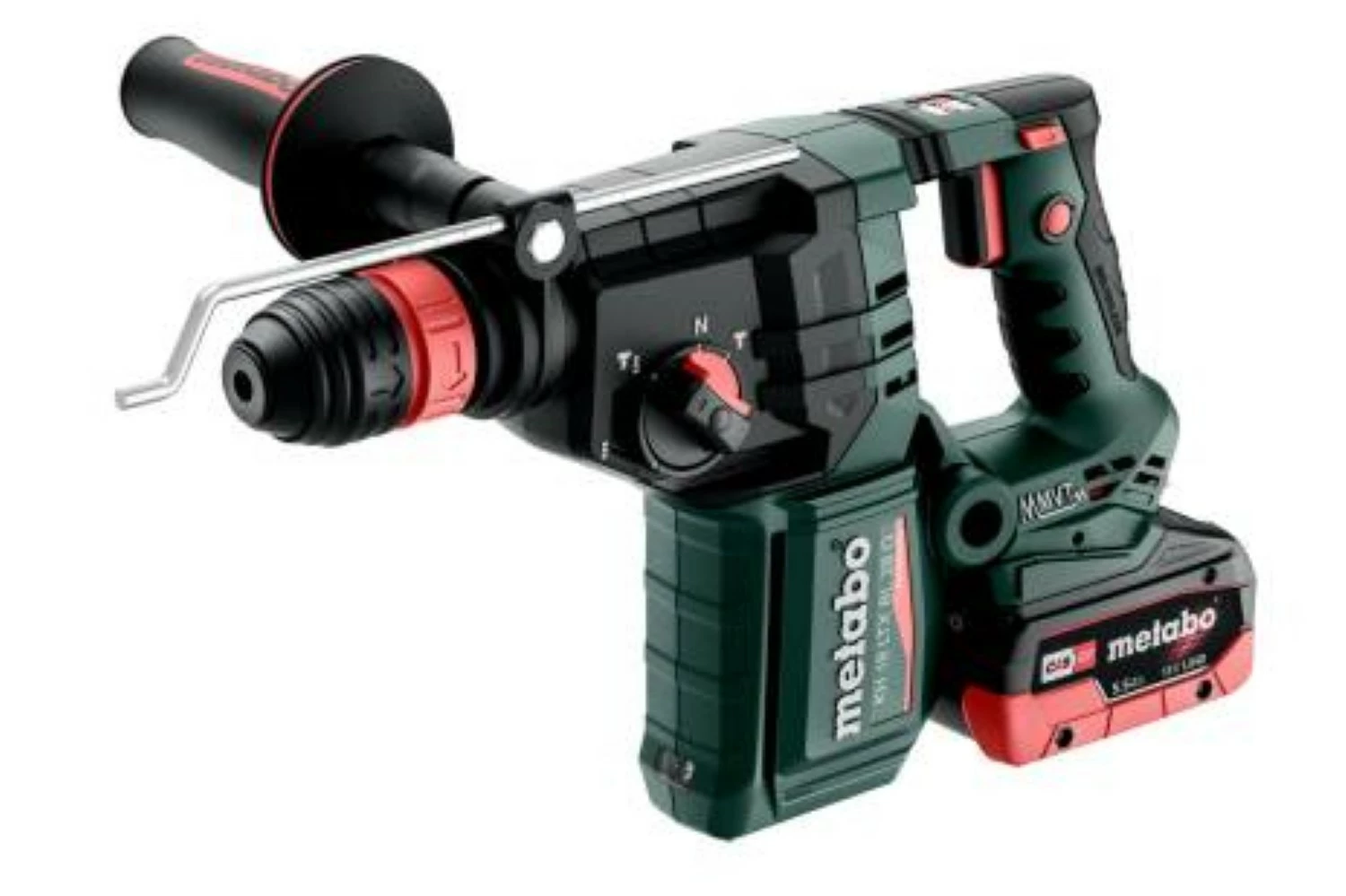 Metabo KH 18 LTX BL 28 Q 18V Li-ion Accu combihamer set (2x 5.5Ah LiHD accu) in metaBOX-image