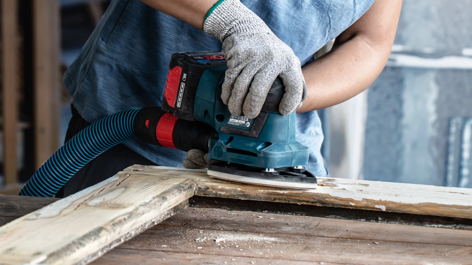 Bosch EXPERT 2608901118 - EXPERT Abrasif C470 Best for Wood and Paint, 100 x 150 mm, grain 180, 7 trous, 10x-image