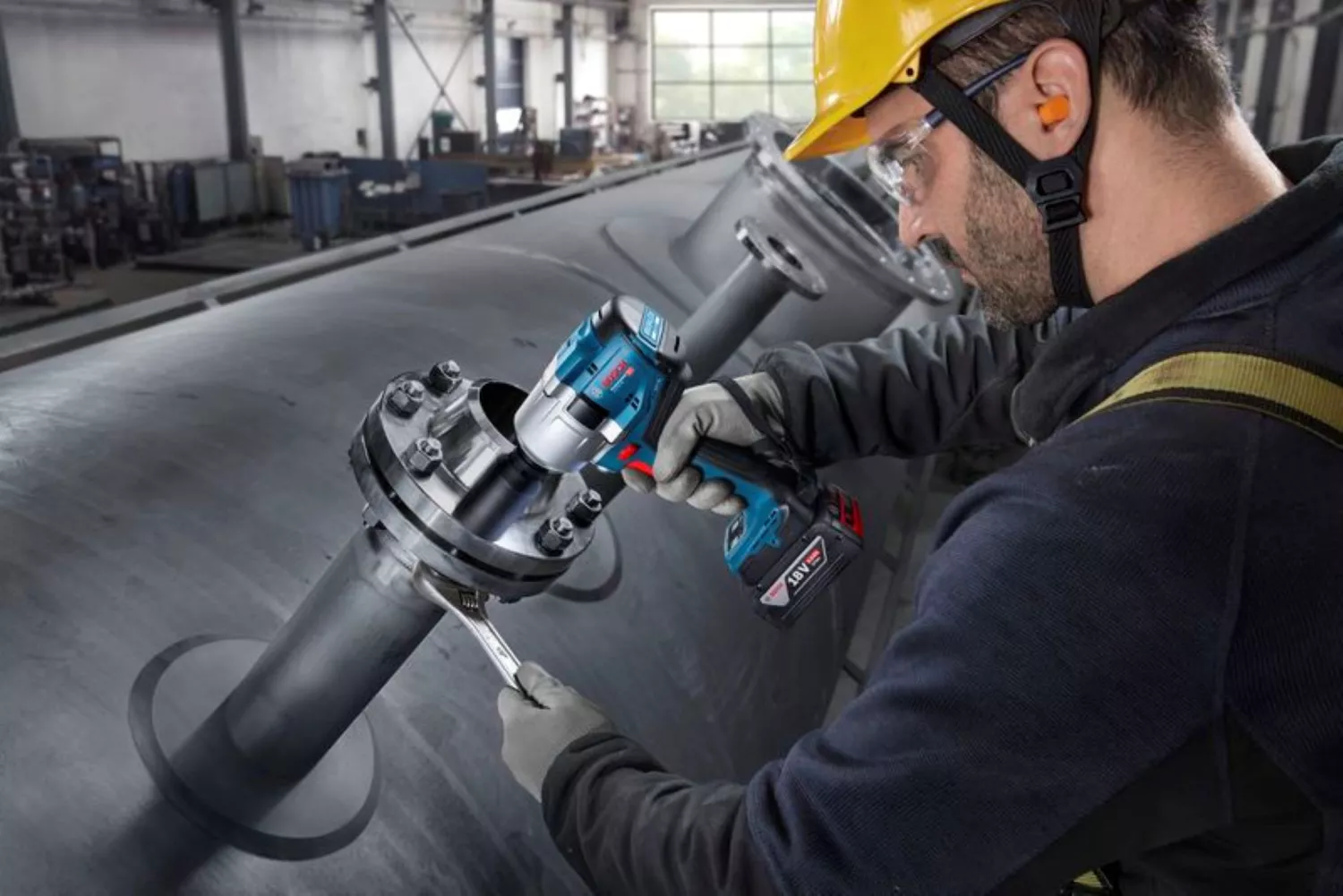 Bosch GDS 18V-780 Batterie 18 V Corps de clé à chocs dans L-boxx - 780 Nm-image