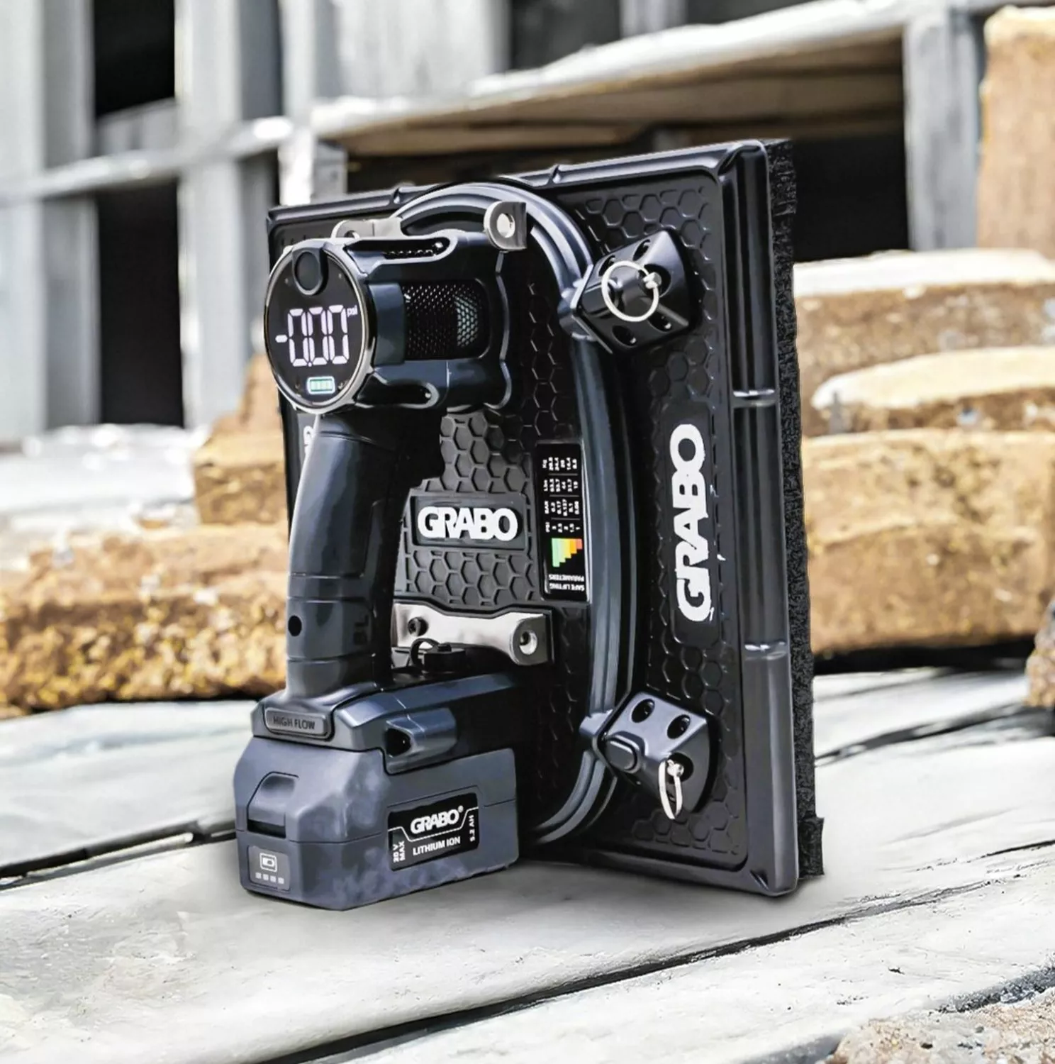 Grabo High Flow électrique Aspirateur de carrelage dans un sac de protection - 50,3kg-image