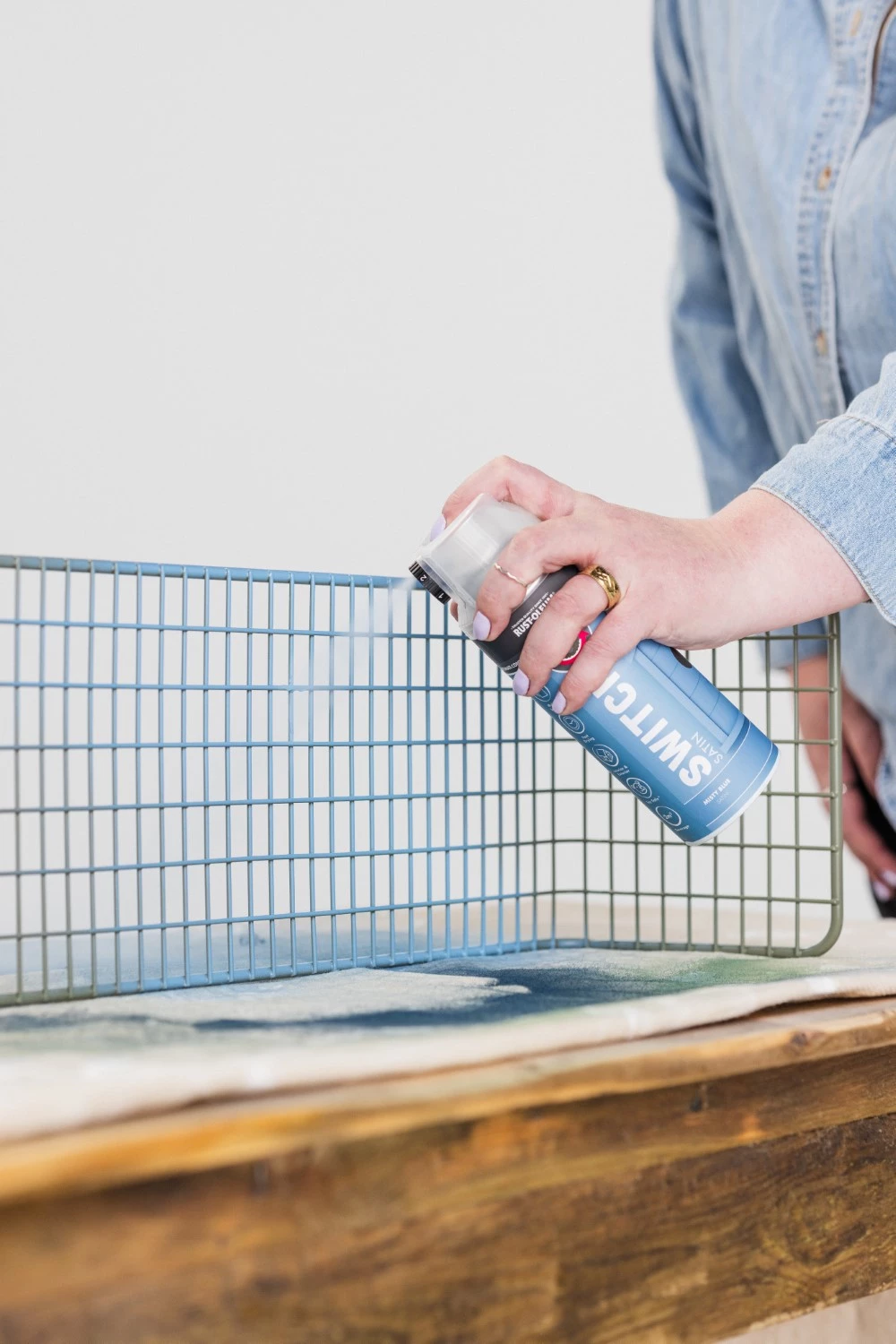 Rust-Oleum Switch Spuitlak - Zijdeglans Mistblauw - 400ml-image