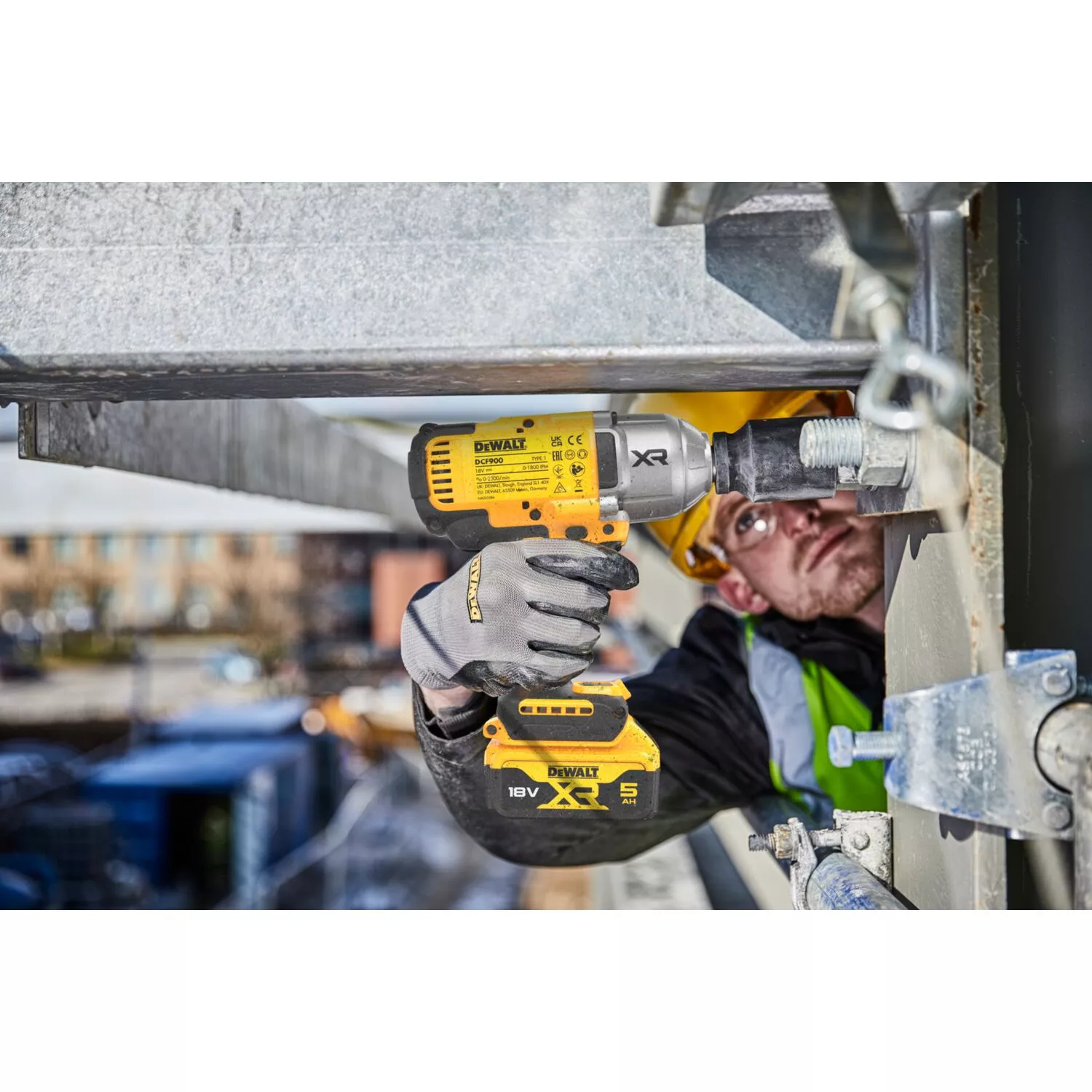 DeWALT DCF900P2T 18V Li-ion accu slagmoersleutel set (2x 5.0Ah accu) in TSTAK - 1/2'' - 1898Nm-image