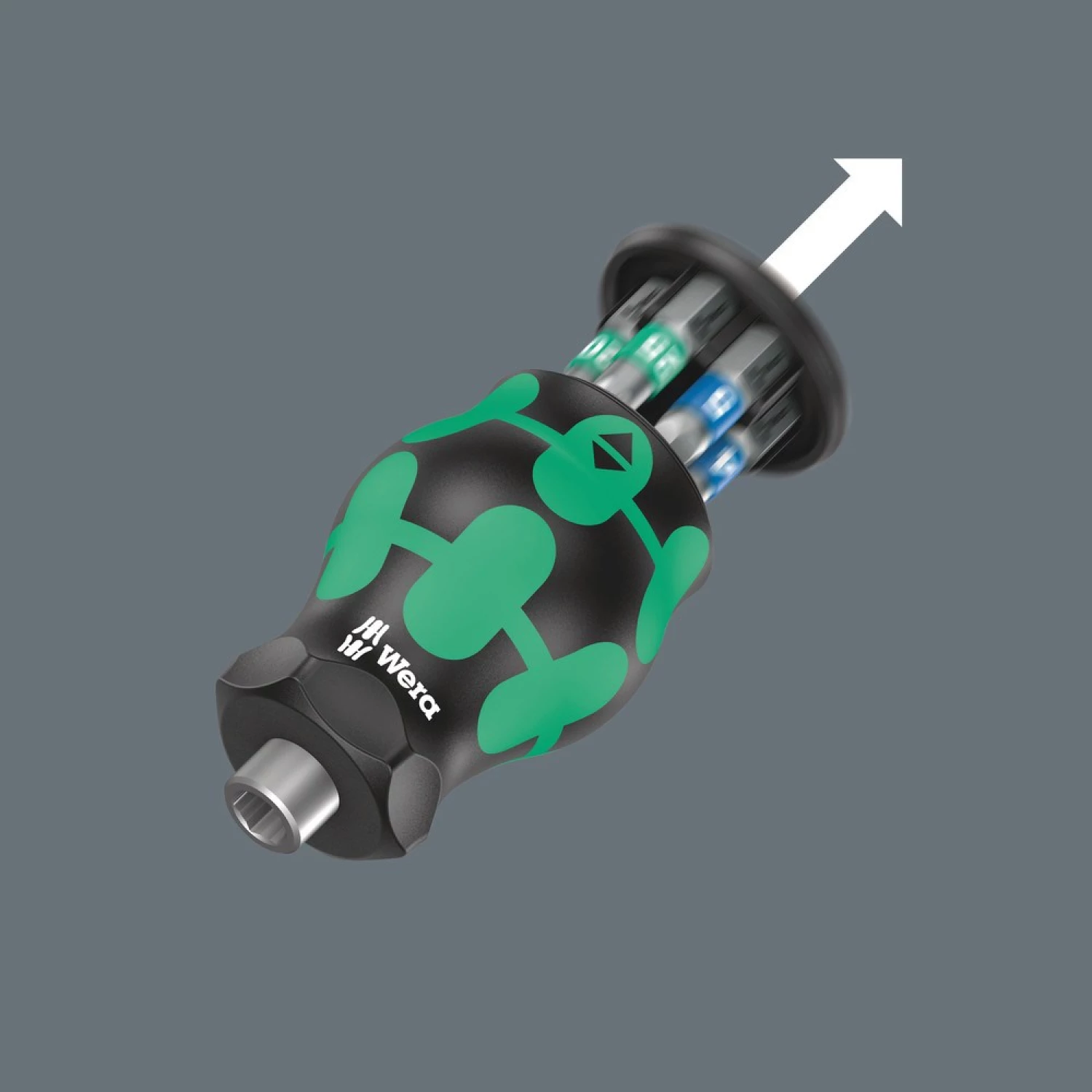 Wera 05008875001 Kraftform Kompakt Stubby Magazin 3 Bitschroevendraaier - 6 in 1 multi-bit-image