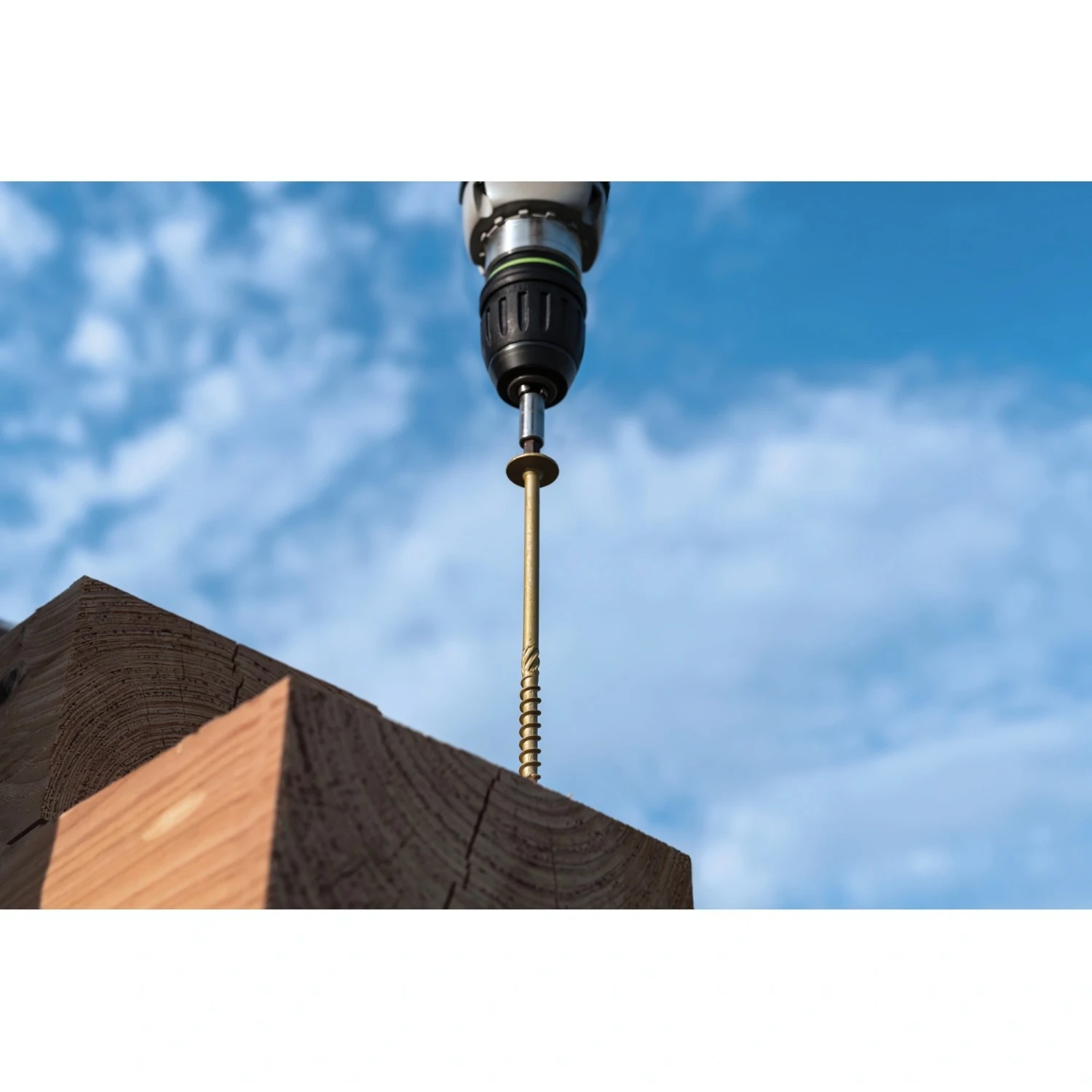 DynaPlus vis pour construction en bois - TX40 - Revêtement antirouille - 8,0 x 300/100 mm - 50 pièces