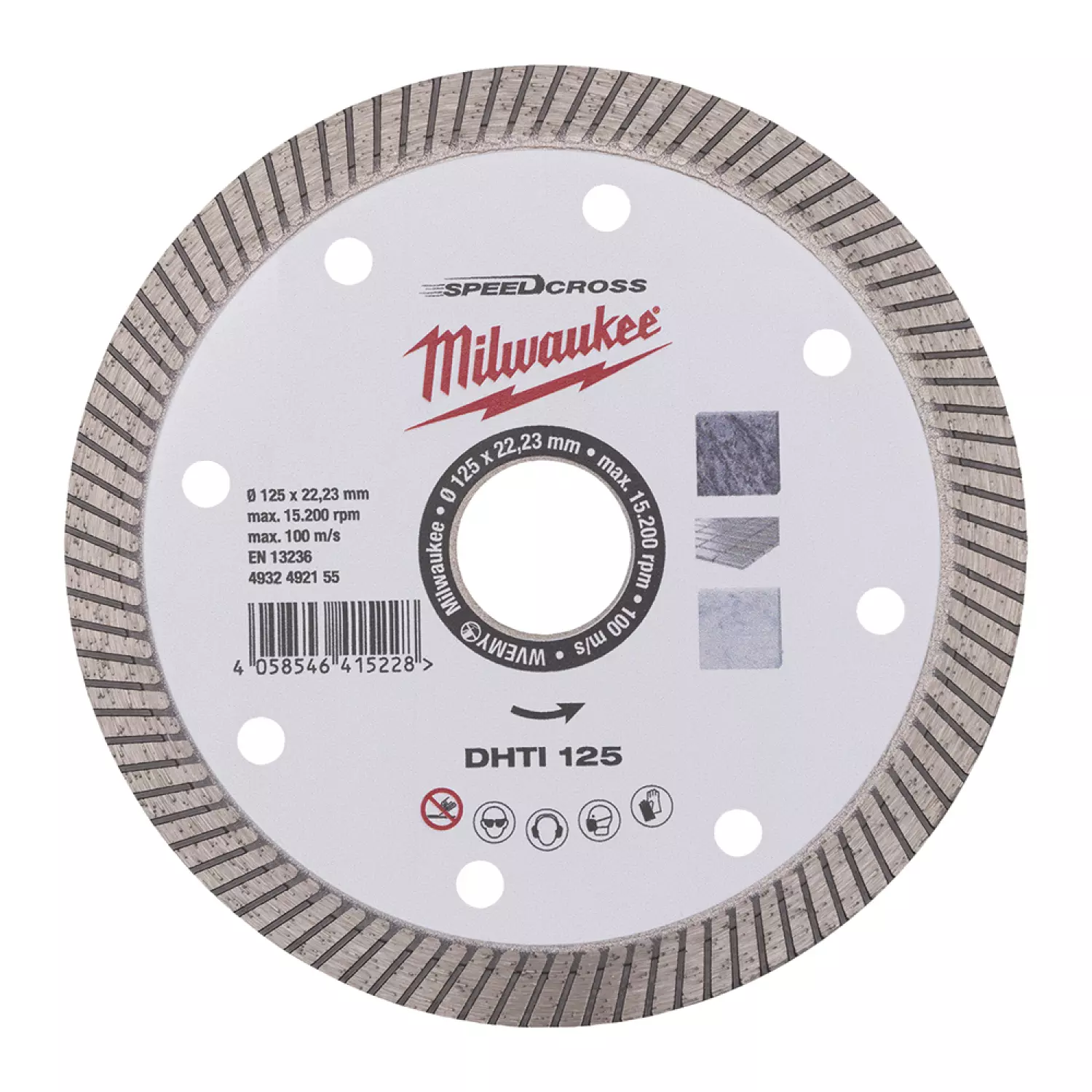 Milwaukee 4932492155 Disque diamanté - 125 x 22.23 x 2.3mm-image