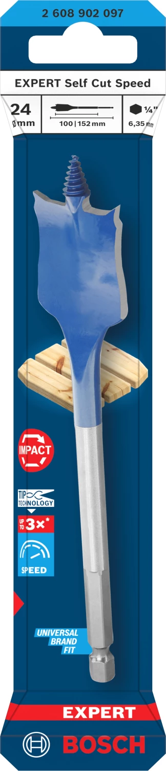 Bosch EXPERT 2608902097 Foret rapide Self Cut Speed - 24 x 152 mm-image