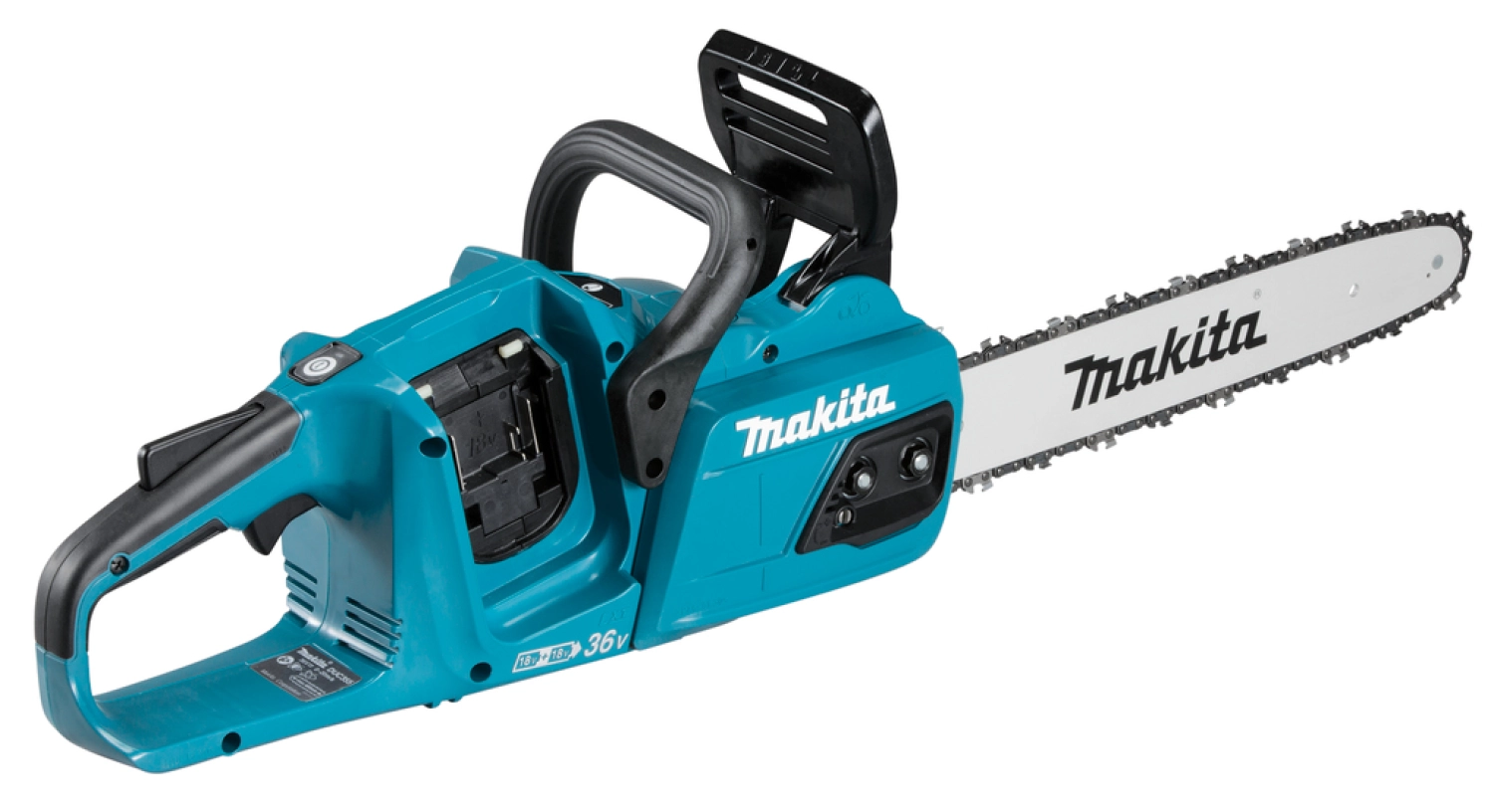 Makita DUC355PG4J 2x18V Li-Ion accu kettingzaag set (4x 6,0Ah) in Mbox - 350mm-image