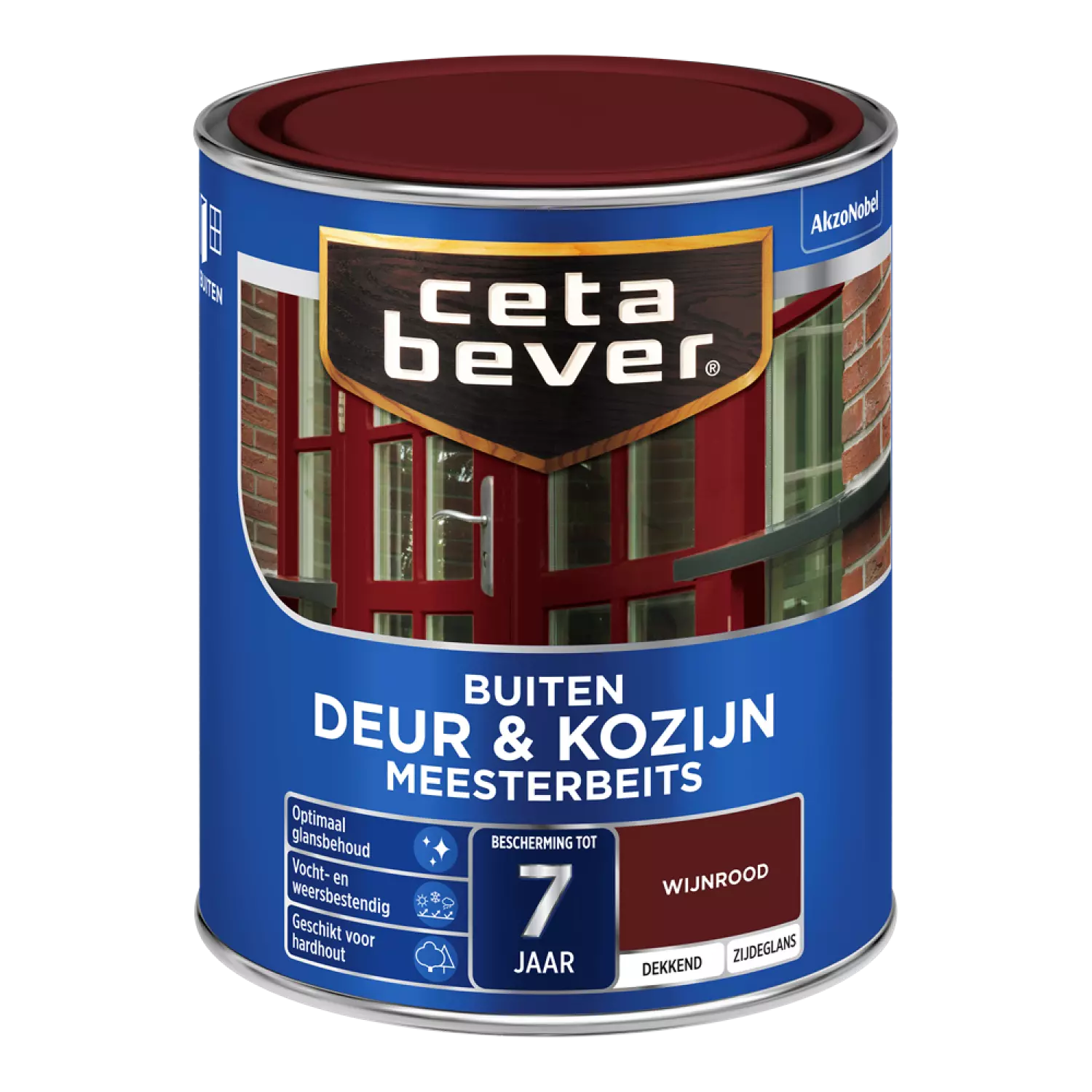 Cetabever Meesterbeits Deur En Kozijn Dekkend - Wijnrood - 750ml-image