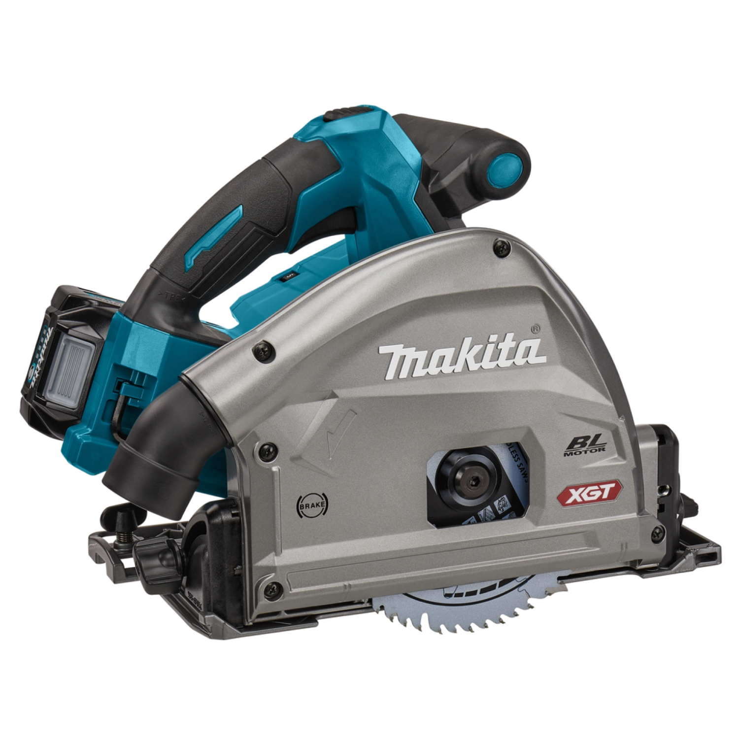Makita DK0195G201 XGT 40V Max Li-Ion accu invalzaag(SP001G) & stofzuiger (VC004G) combiset (4x 4.0Ah accu) incl. geleiderail 1500 mm (2 st), koppelstripset en tas-image