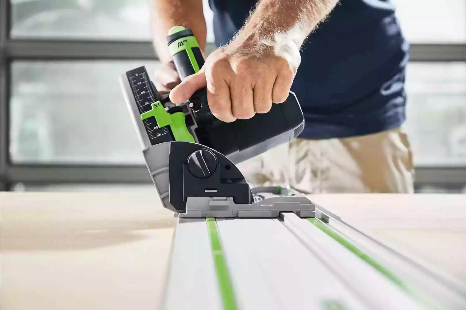 Festool TS 55 FEBQ-Plus Invalcirkelzaagmachine in systainer - 1200W - 160mm-image