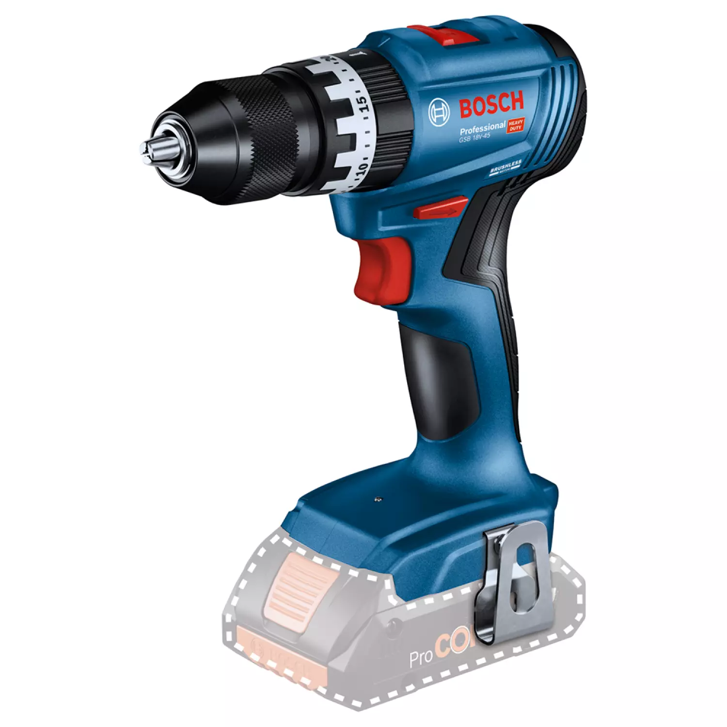 Bosch GSB 18V-45 18V Li-ion Accu schroefklopboor body met GRATIS L-Case - 45 Nm-image