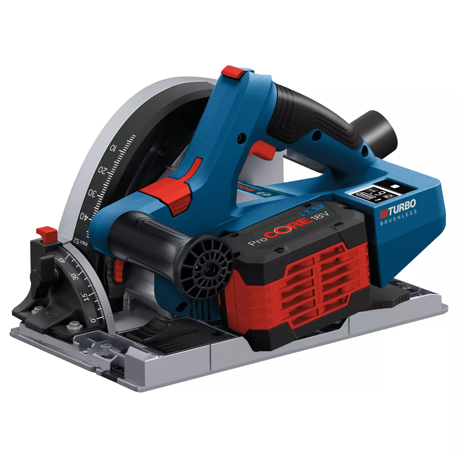 BOSCH GKT 18V-52 GC 18V LI-ION BATTERIE INVAL CIRCULAIR SAWING MACHINE (2X 5.5AH) CLUELL.-image