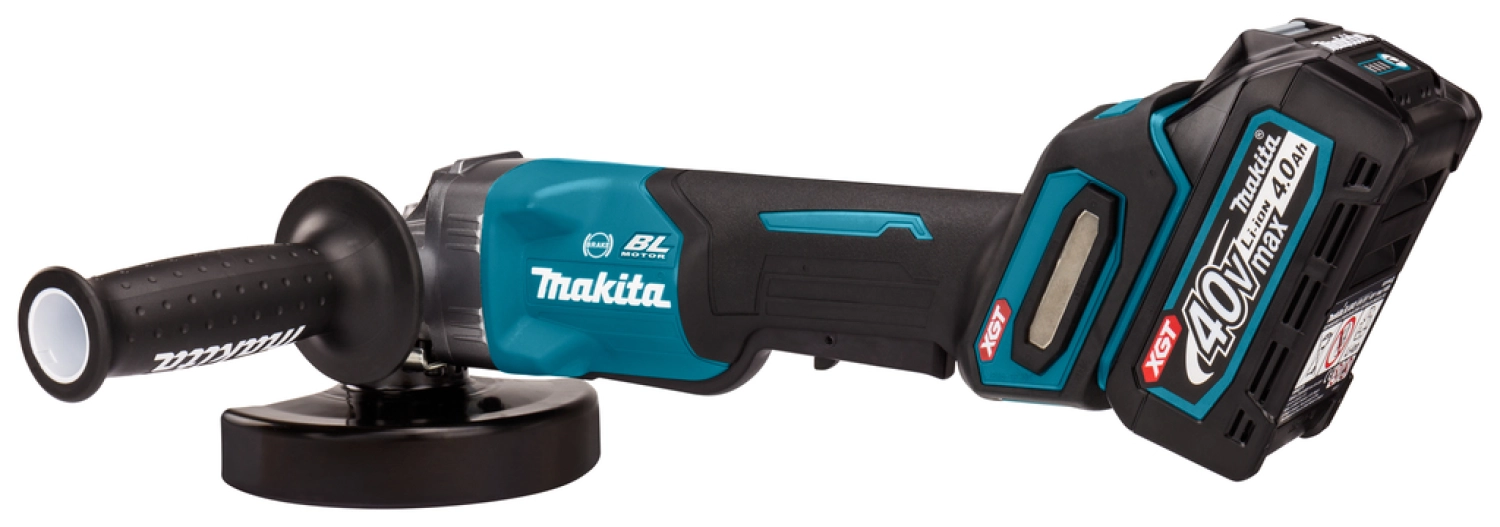 Makita GA013GM201 XGT 40V Max Li-Ion accu haakse slijper set (2x 4,0Ah) in Mbox - 125mm-image