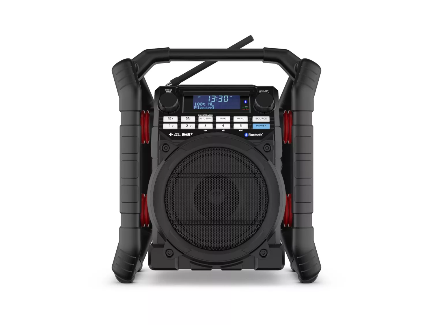 PerfectPro TP3 Bouwradio - FM RDS - DAB+ - Bluetooth - aux in - werkt op stroom & batterij-image