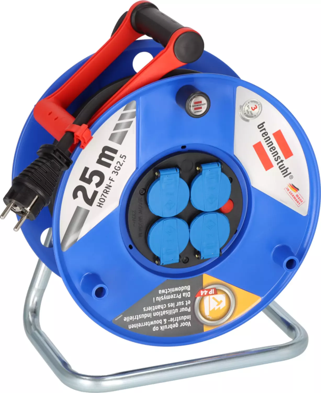 Brennenstuhl Enrouleur de câble Garant IP44 pour chantier et professionnel 25m H07RN-F 3G2.4-image