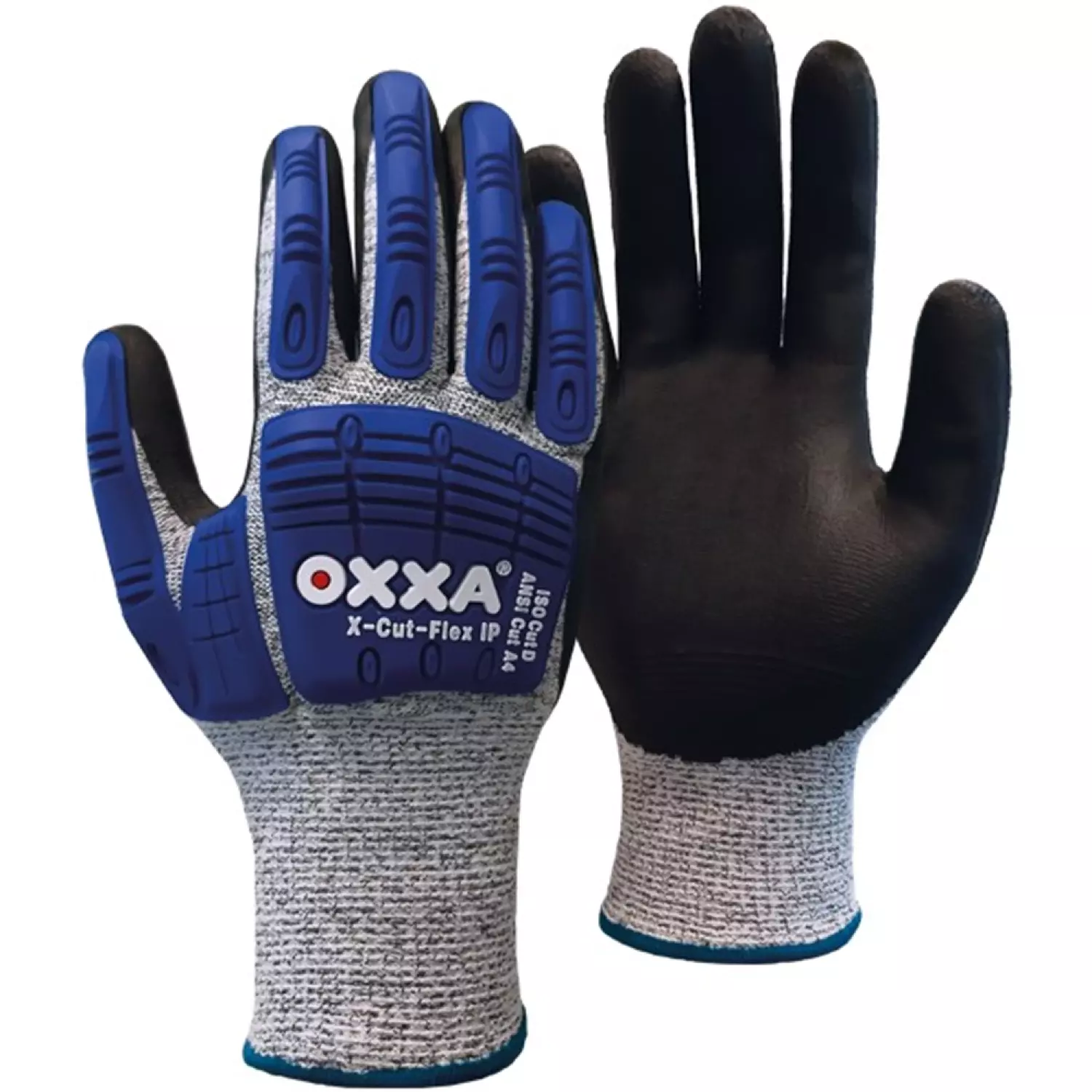 Oxxa 51-705 Gants de travail X-Cut-Flex IP - Noir/Gris - 11/XXL-image