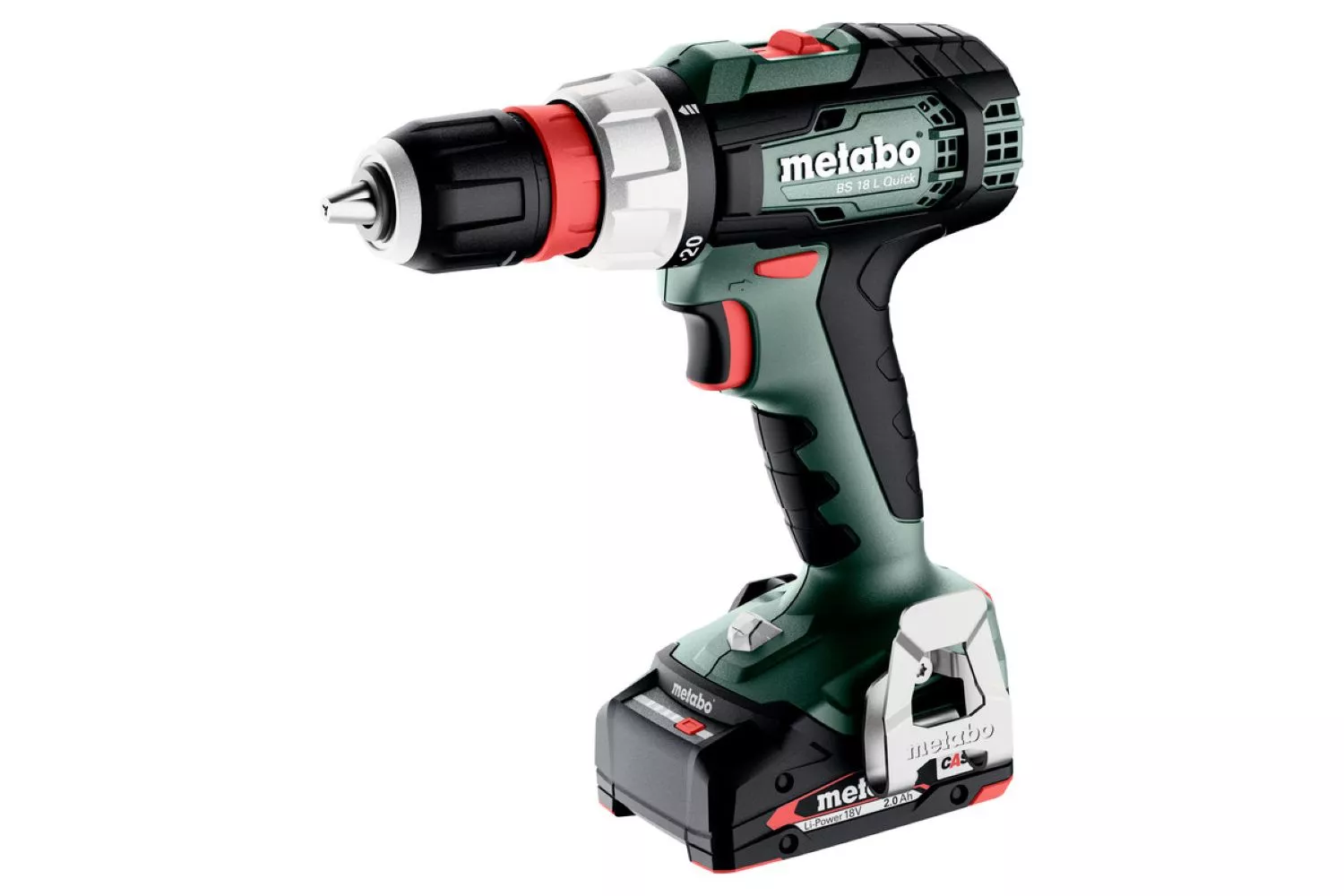 Metabo BS 18 L Q 18V Li-ion perceuse-visseuse sans fil set (2x 2.0Ah batterie) dans MetaBox - 60Nm-image
