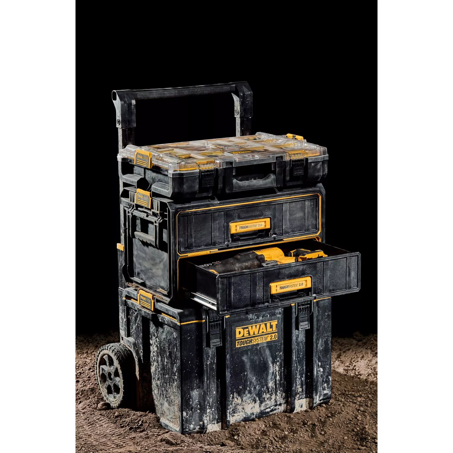 DeWALT DWST8352-1 TOUGHSYSTEM 2.0 mallette avec 2 tiroirs-image