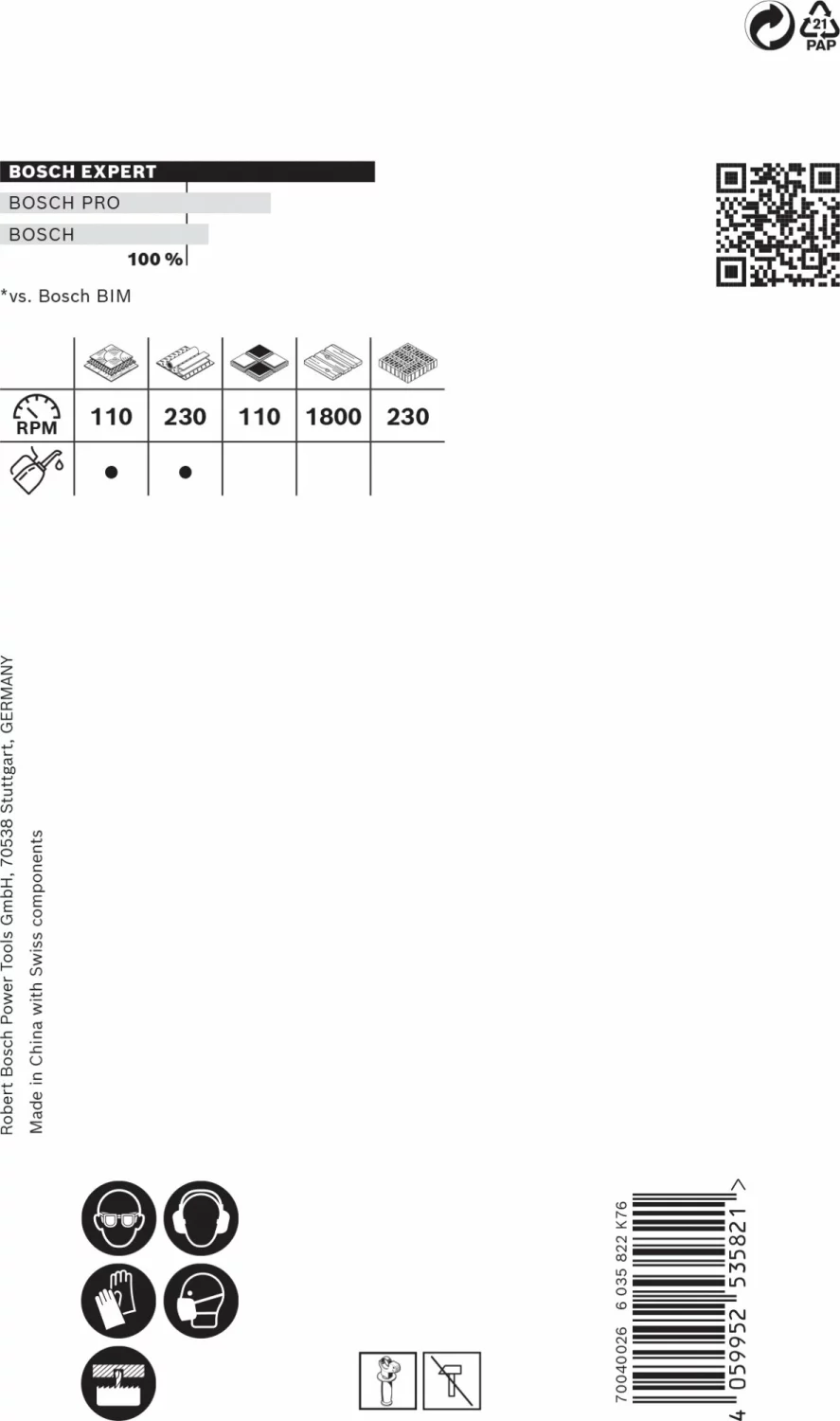 Bosch 2608900436 EXPERT Power-Change gatzaag Tough Material 76mm-image