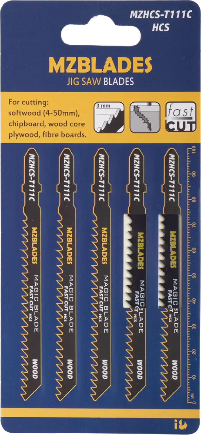 Multizaag MZHCS-T111C Lame de scie sauteuse pour bois - Lot de 5 pièces-image