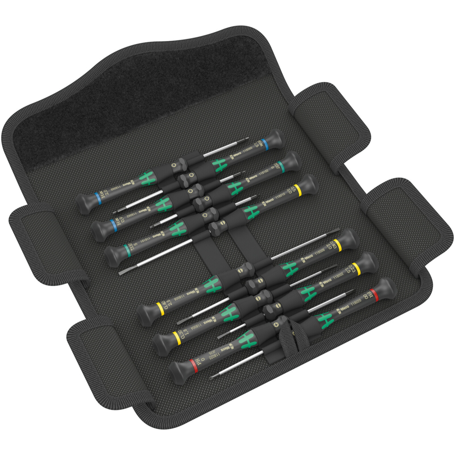 Wera Jeu de tournevis électronicien Kraftform Micro 12 Universal 1 - (Jeu de 12pcs)-image