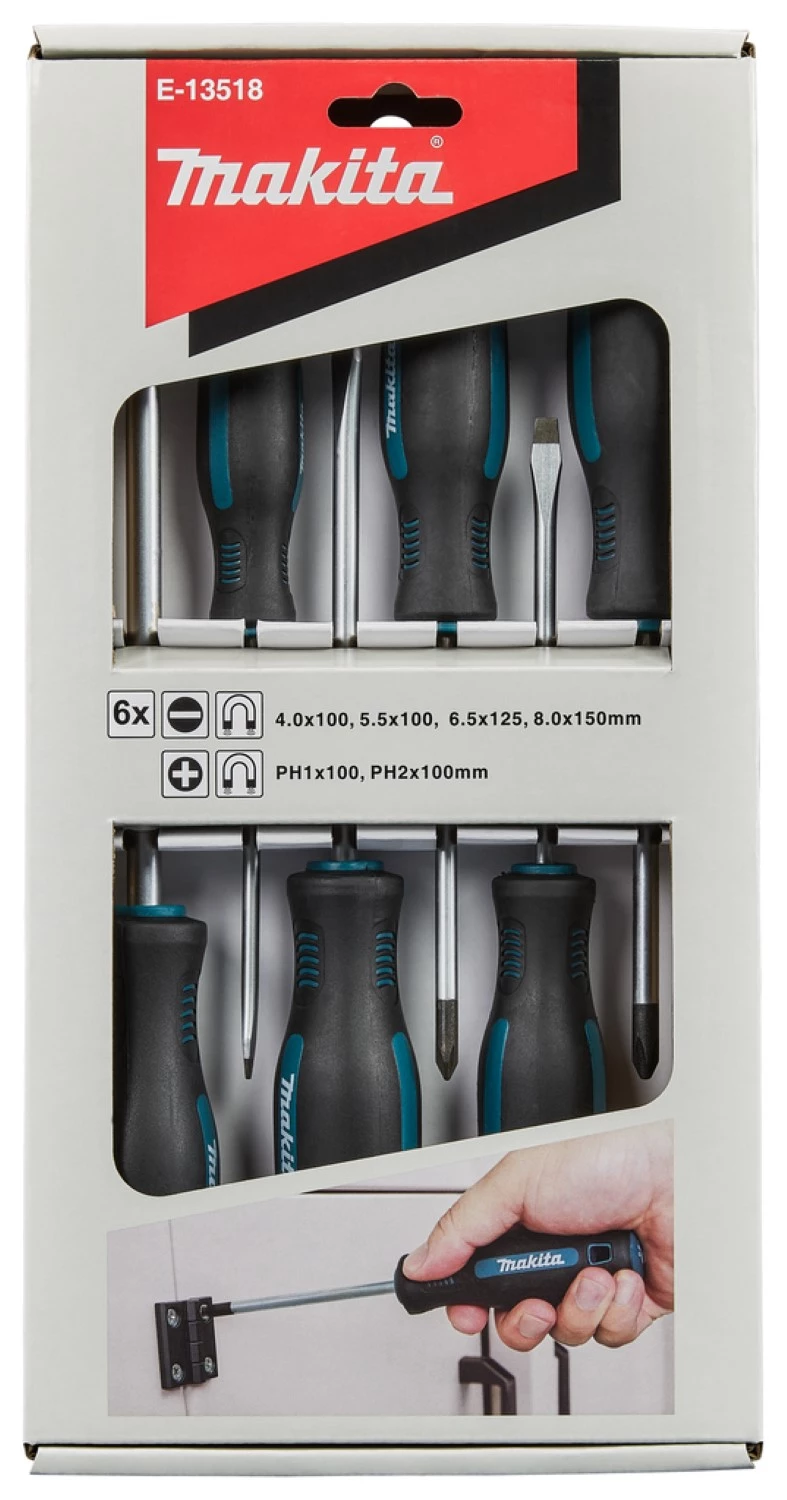 Makita E-13518 6-delige Schroevendraaierset - PH/SL-image