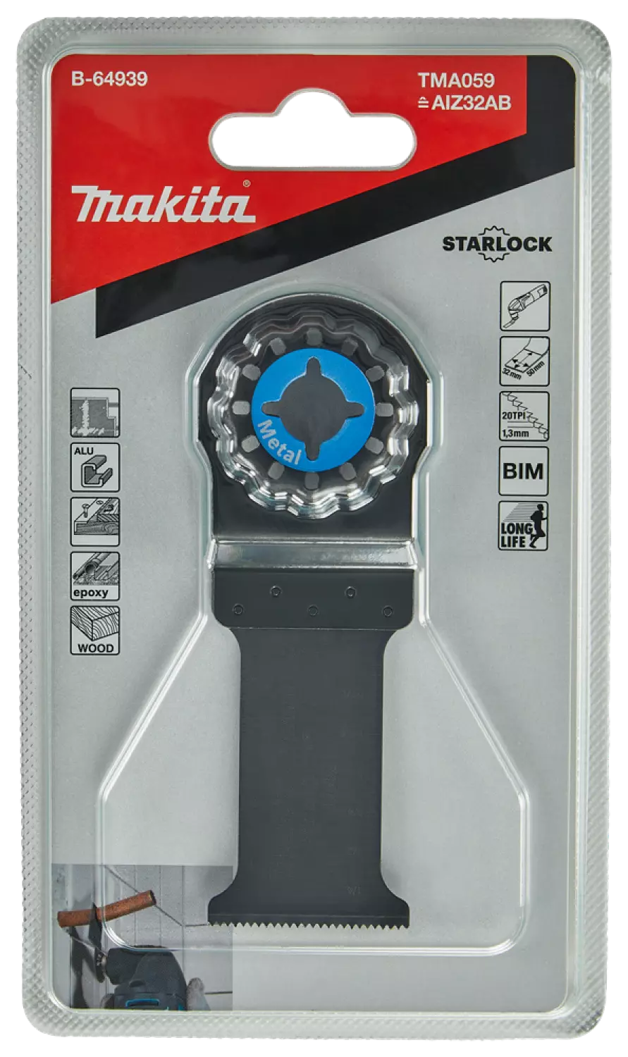Makita TMA059 Lame plongeante BIM Métal - 32 mm-image