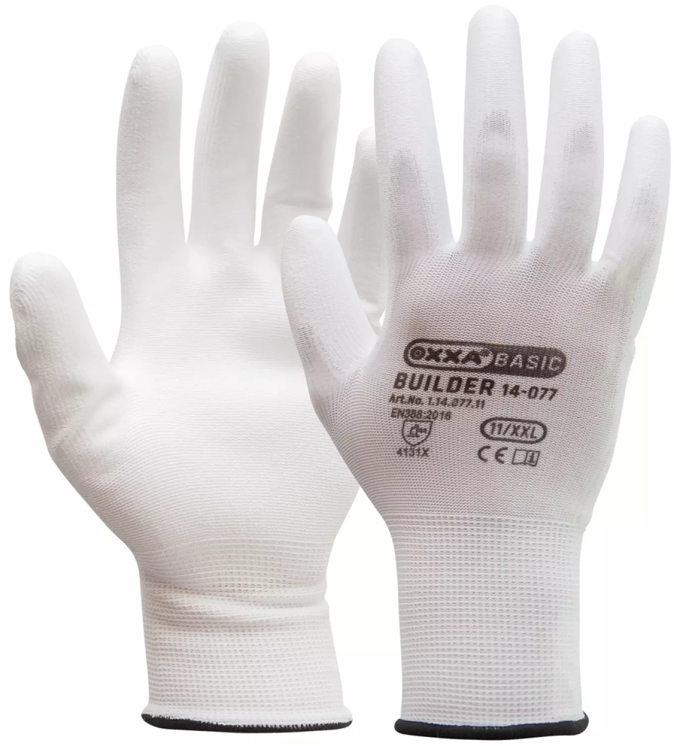 Oxxa 14-077 Gants de chantier - Blanc - 7/S - PU-image