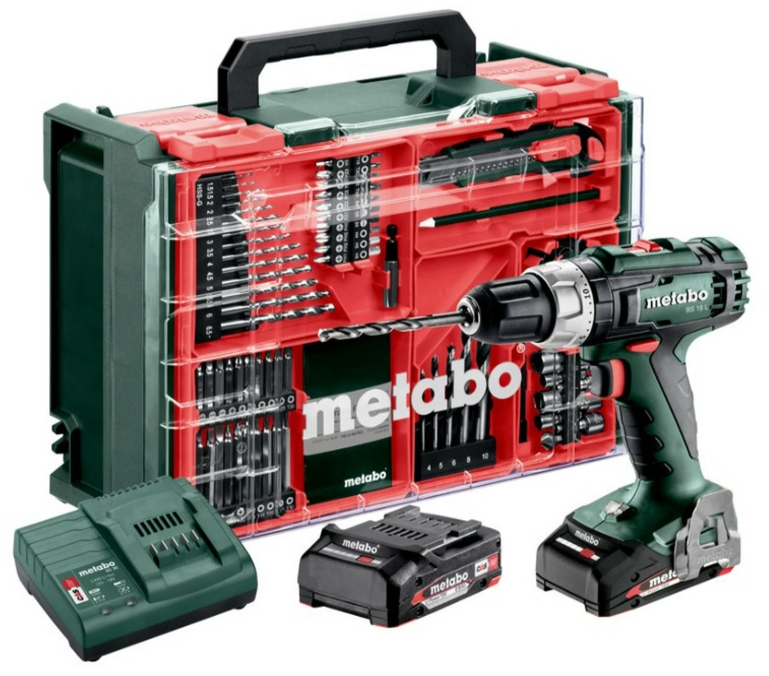 Metabo BS 18 L Set 18V Li-Ion accu boor-/schroefmachine set in koffer-image