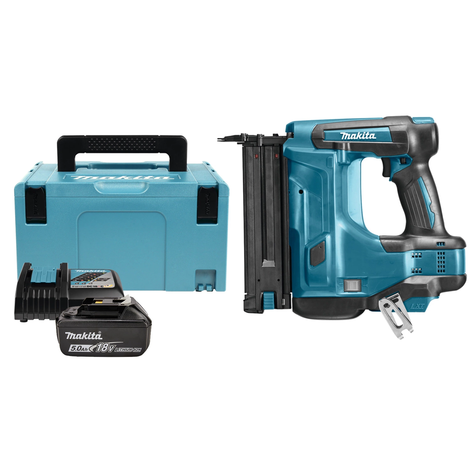 Makita DBN500Y1J 18V Li-Ion Accu brad tacker body + (1x 1.5Ah accu) in Mbox - 15-50mm - 18 Gauge-image