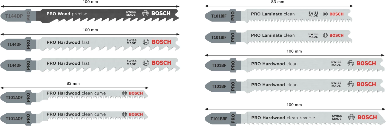 Bosch 2607011941 PRO 10-delige Hardhout en Laminaat zaagbladenset in Robustline cassette-image