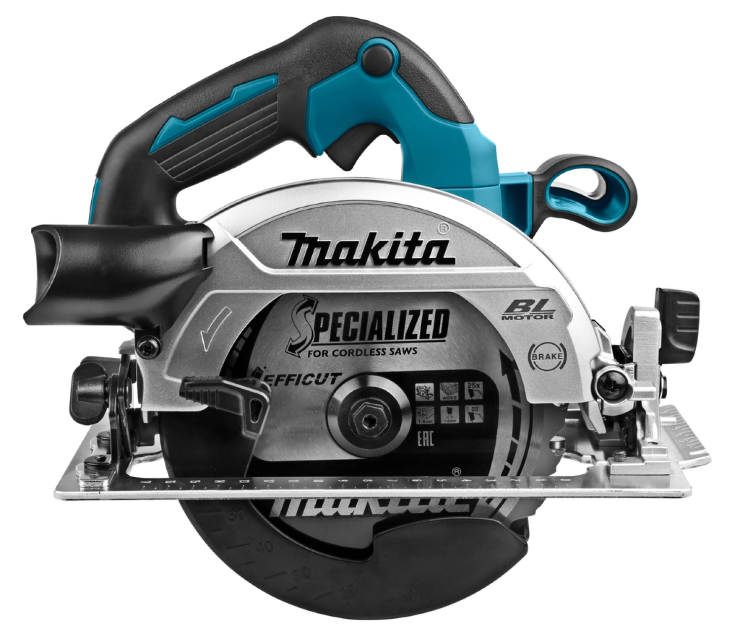 Makita DHS661ZJU Scie circulaire sans-fil - 18V Li-ion - Mbox - 165 mm - Brushless - Machine seule-image