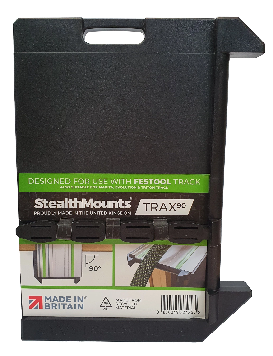 StealthMounts TSS-S-FT-1 Équerre de scie sur rail pour Festool Trax90 - 90 degrés-image