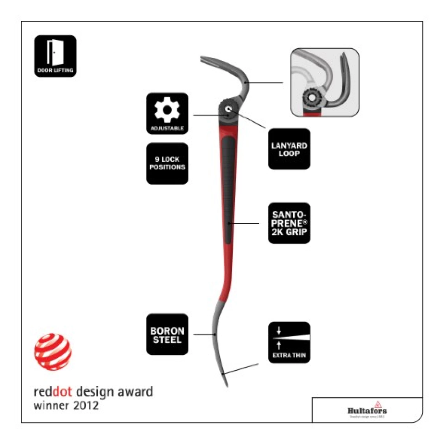 Hultafors 209SB - Pied de biche ajustable - 640mm-image