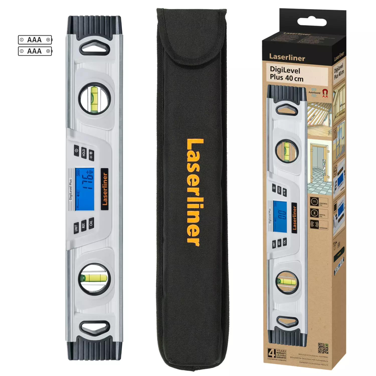 Laserliner DigiLevel Plus 40 Niveau à bulle numérique dans un étui - magnétique - 400 mm-image