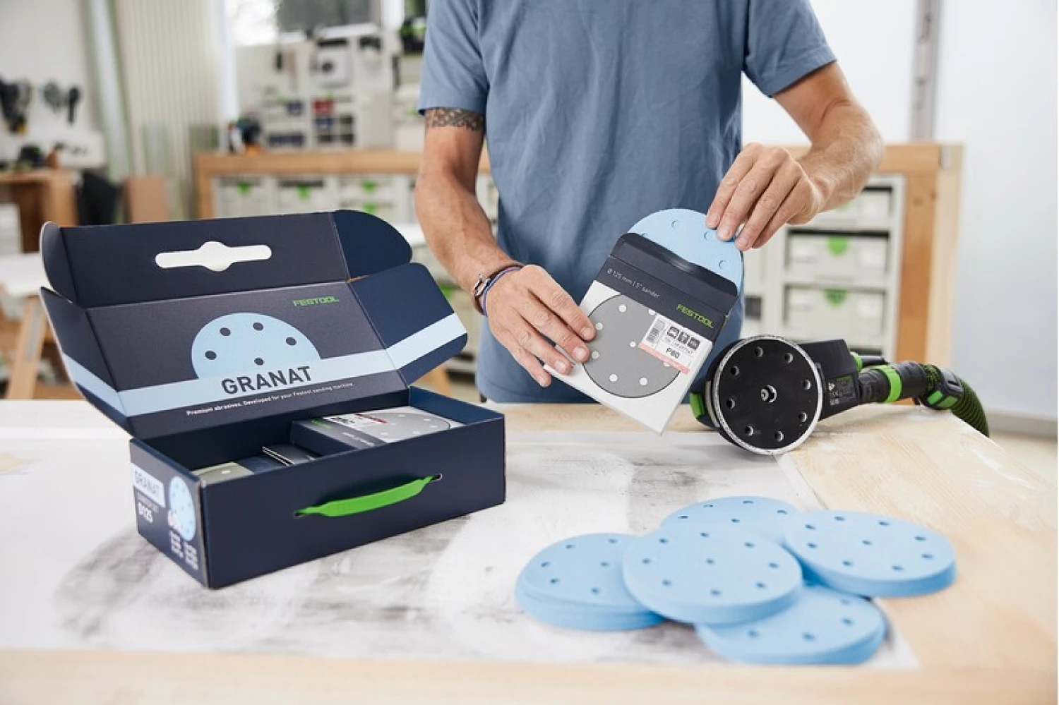 Festool 578668 60-delige Schuurpapier set Granat - 125mm-image