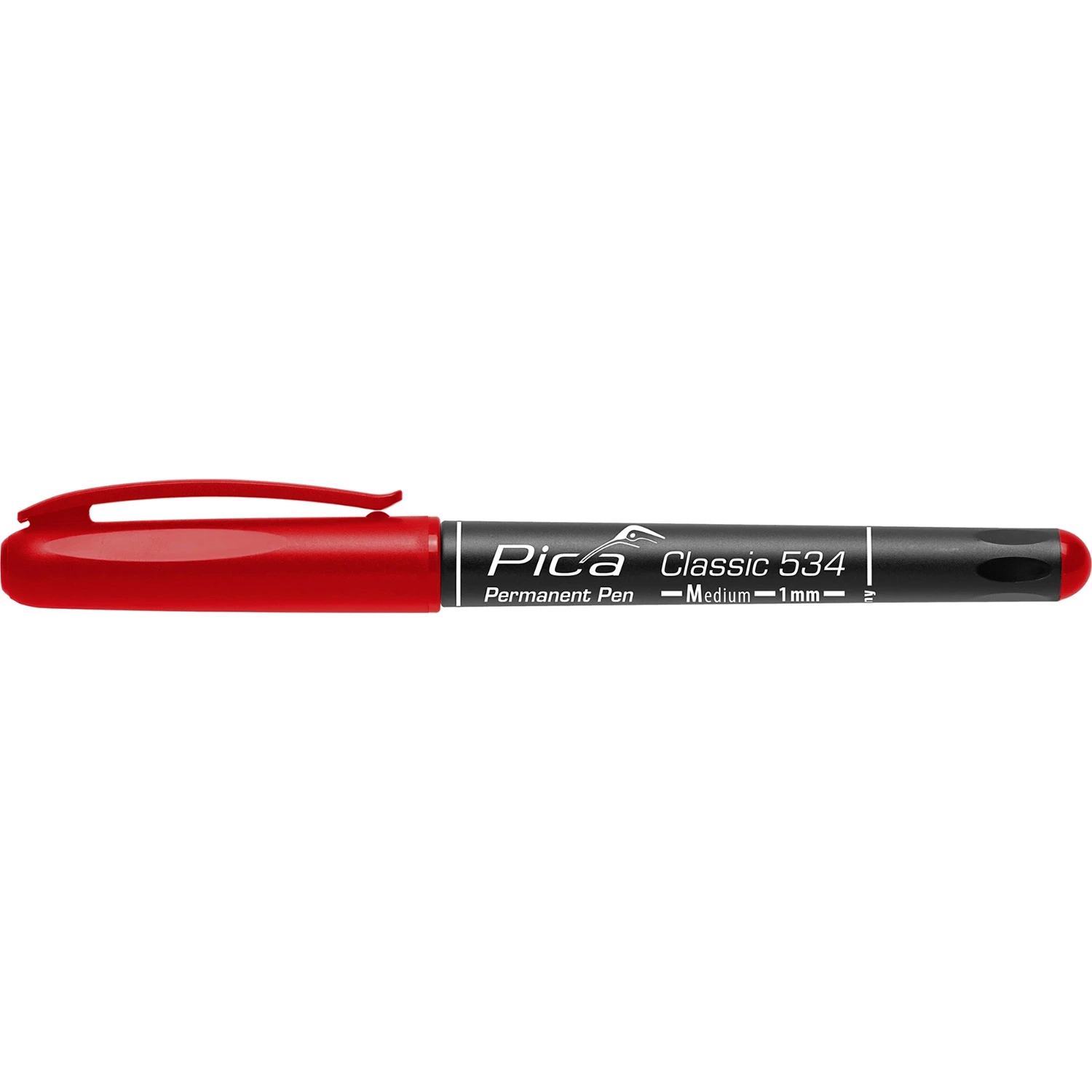 Pica 534/40 Classic Permanent Pen - Rond - Rouge - 1mm-image