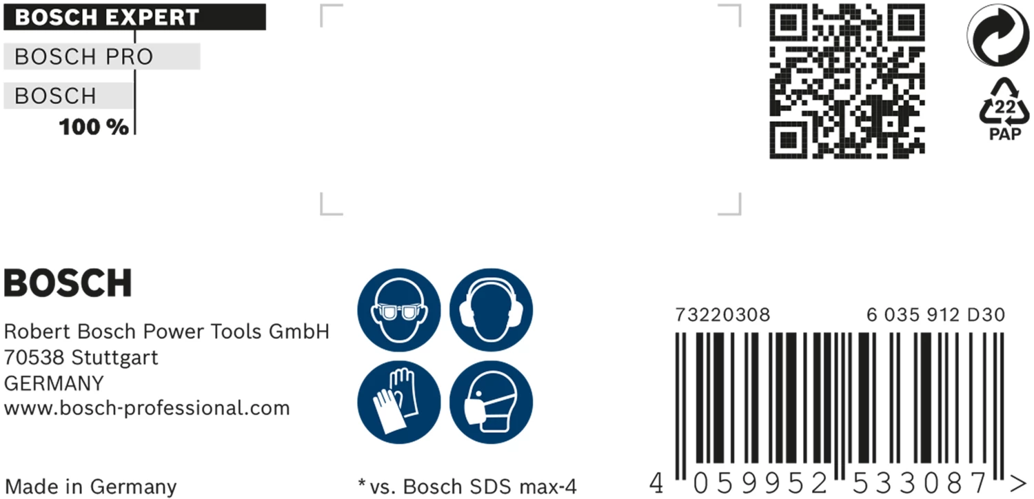 Bosch 2608900234 EXPERT Foret SDS Max-8X - 22x400x520mm-image