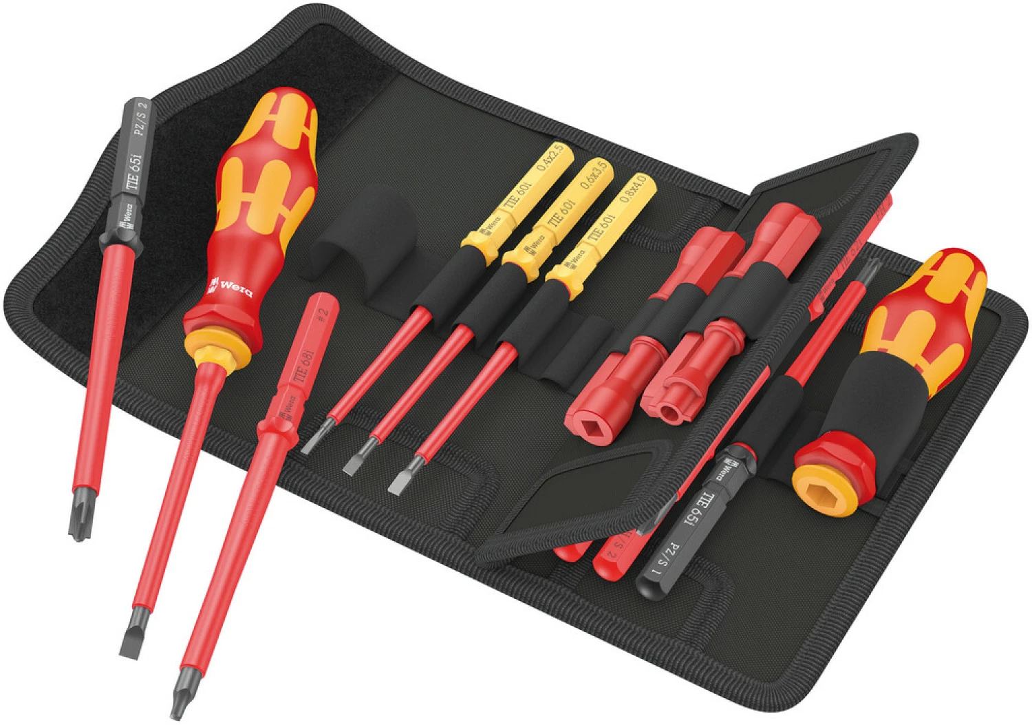 Wera 05006616001 18-delig Kraftform Kompakt VDE 18 Imperial 1 Tool Finder Wisselklingenset in etui-image