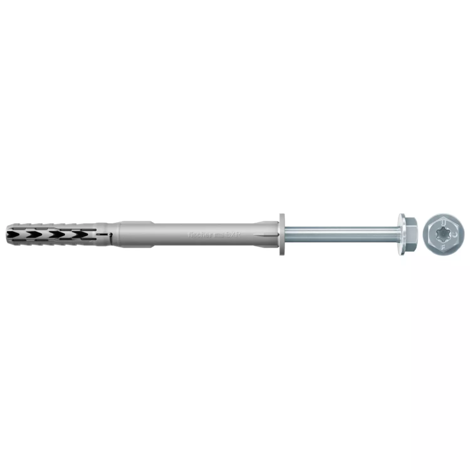 Fischer 46336 Constructie-/kozijnplug SXR - 10 x 200 FUS - TX40/SW13 - zeskant schroef - verzinkt staal (50st)-image