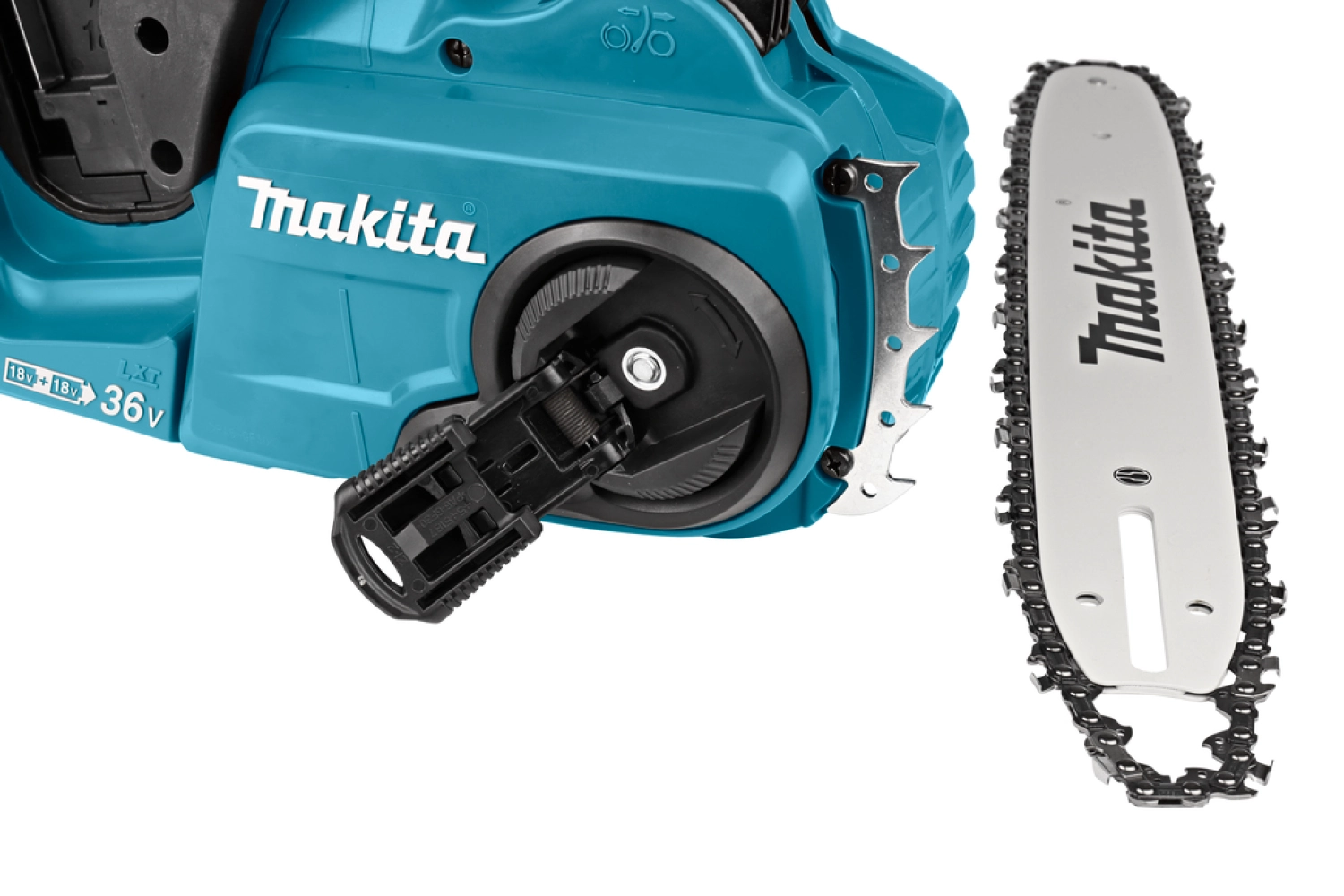 Makita DUC353PG2J 2x18V Li-Ion accu kettingzaag set (2x 6,0Ah) - 350mm-image