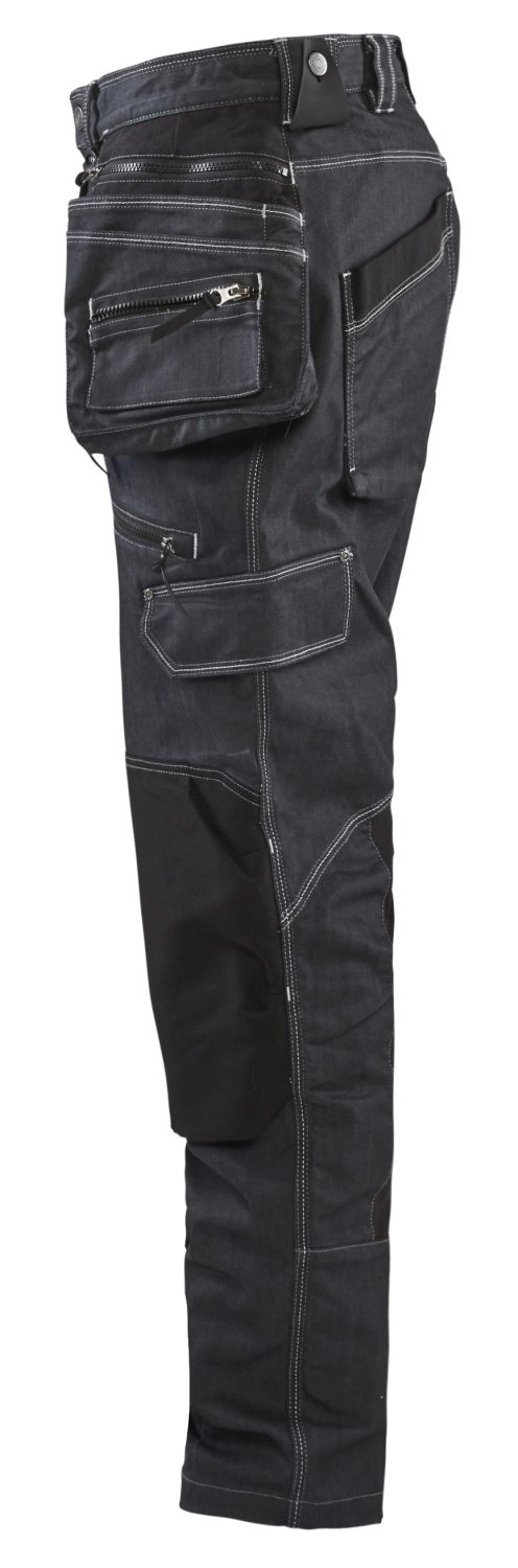 Blåkläder X1900 Werkbroek Baggy Denim Stretch 1999 - Marineblauw/Zwart - Maat D88-image