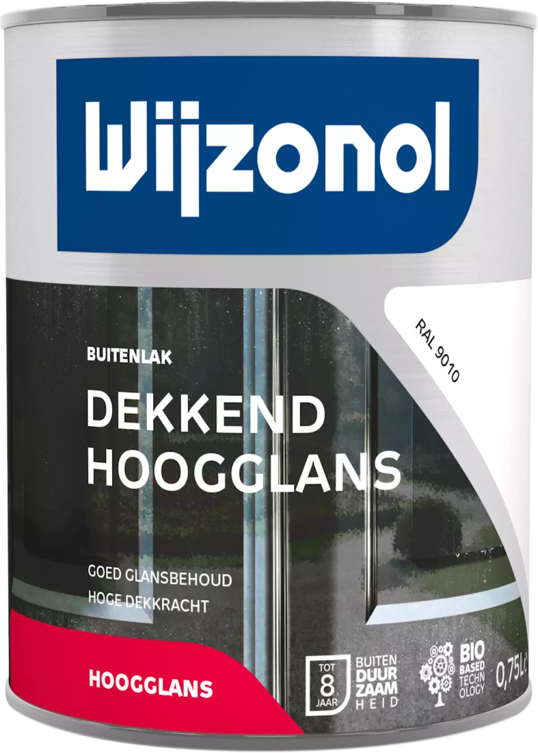 Wijzonol Dekkend Hoogglanslak - RAL 9010 - 0,75L-image